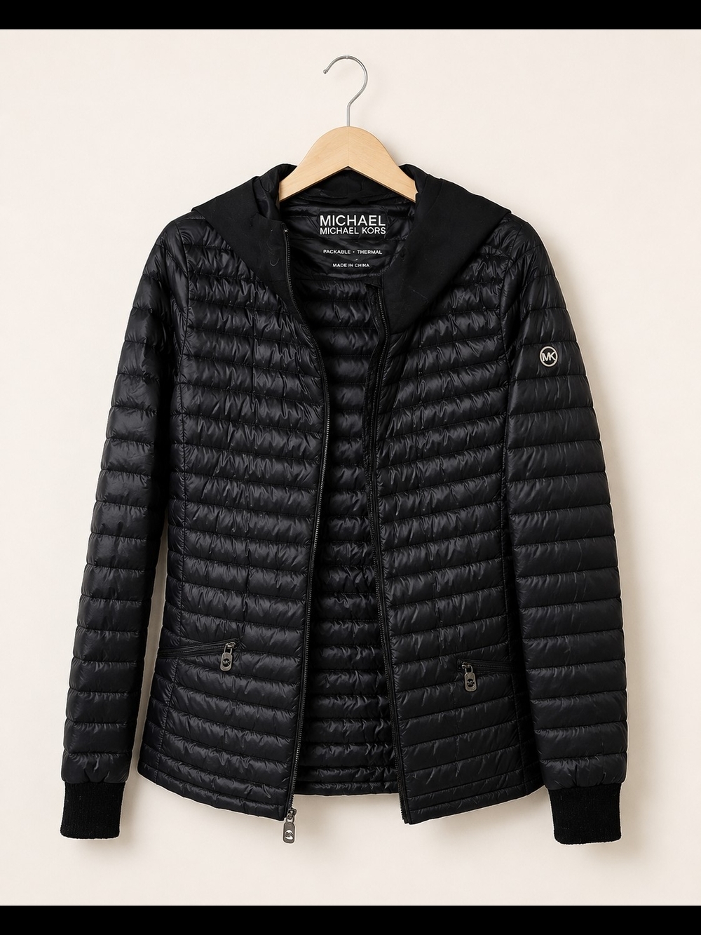 Michael Kors Black Quilted Puffer Jacket